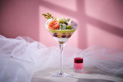 東京紀尾井町王子畫廊飯店今春推出玫瑰花束芭菲