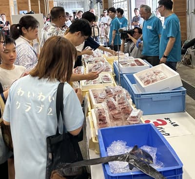 Pasar Minggu Pagi Pelabuhan Mikuni Mengadakan "Festival Memancing Ippon-zuri" pada 12 Juli di Fukui