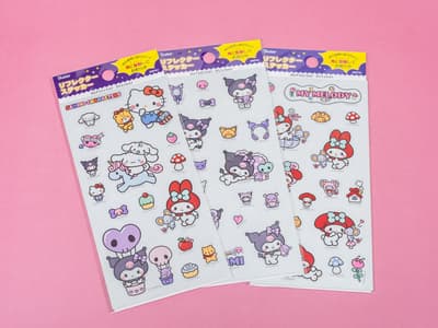 Skater Co., Ltd. Sanrio卡通人物反光貼紙 - 點亮並裝飾您的物品