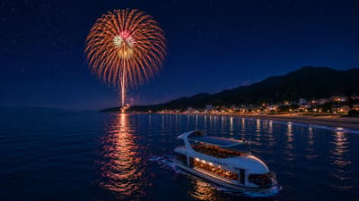 HANABI CRUISE NACHI-KATSUURA — Saksikan Kembang Api dari Samudra Pasifik, Terbatas untuk 40 Tamu, pada 11 Agustus