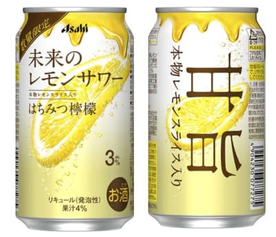 Asahi Breweries Releases Limited-Quantity "Mirai no Lemon Sour Hachimitsu Lemon" on December 1