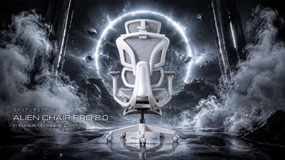 4D 헤드레스트를 탑재한 Alien Chair Pro 2.0 사무용 의자, 10월 5일 사전 예약 시작