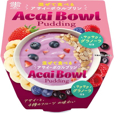 El nuevo "Pudin de Bowl de Acaí" de Toraku mezcla acaí, frutas y granola en cantidades limitadas