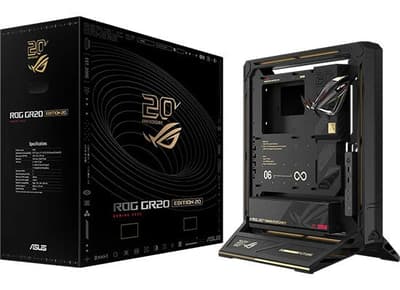 ASUS, ROG 브랜드 20주년을 기념하는 스페셜 에디션 PC 케이스, 메인보드, 그래픽 카드, 파워 서플라이 발표
