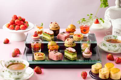 Sheraton Miyako Hotel Tokyo's Lobby Lounge Bamboo Offers Summer-Limited Strawberry Afternoon Tea