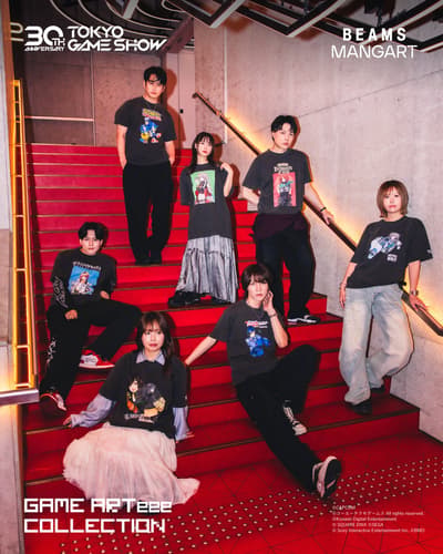 BEAMS Celebrates 50th Anniversary and TOKYO GAME SHOW's 30th With BEAMS MANGART's GAME ARTeee COLLECTION, Launching September 15