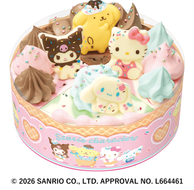 三麗鷗角色彩繪盤4冰淇淋蛋糕在Baskin-Robbins 31上市