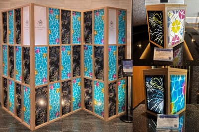Hotel Granvia Osaka Decorates for Summer With Osaka's Traditional Naniwa Hon-zome Tenugui