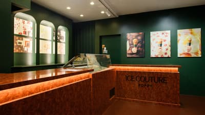 Apparel Brand POPPY Opens Ice Cream Concept Shop 'ICE COUTURE by POPPY' in Harajuku, Tokyo