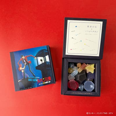 魯邦三世：摩摩的神祕 哲學家之石礦物菓子於 MOO:D MARK by ISETAN 販售