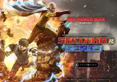 《一拳超人》埼玉和傑諾斯1/4比例雕像於Ultimate Premium Masterline系列登場