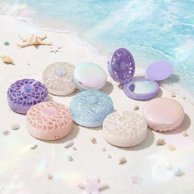 SNS에서 '콤팩트 파우더 같다'고 화제 된 핸디 선풍기, 라쿠텐 하루 한정 세일 진행