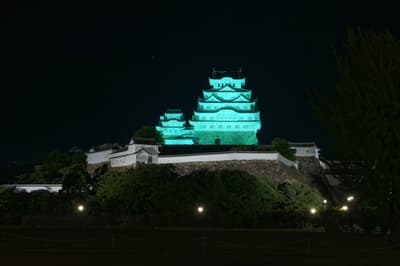 Kastel Himeji dan Tempat Lainnya Akan Diterangi Cahaya Sian untuk "Hari Air" pada 1 Agustus