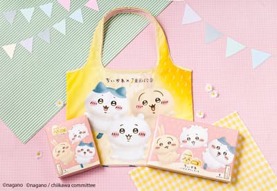 Chiikawa x TOKYO BANANA Hadir di Okinawa untuk Pertama Kalinya dengan Kue Puding Pisang dan Set Tas