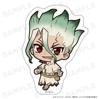 全新 Dr.STONE 造型貼紙現已在 CharaON! 發售！