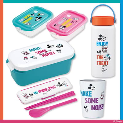 Skater's Mickey & Friends Retro Lunch Goods Grow to Five Items With a New Stainless Mug and Combi Set on October 23