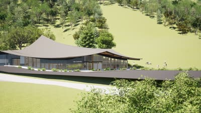 Architectural Design Revealed for New Mt. Akagi Summit Landmark Snow Peak LAND STATION AKAGI