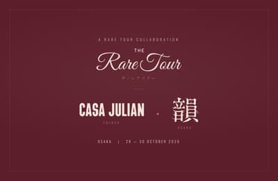 Casa Julián จากสเปน ร่วมมือกับ Kitan IN แห่งโฮเซ็นจิ โอซาก้า จัดงานคอลแลปส์ 3 คืน "The Rare Tour Osaka 2026" ระหว่างวันที่ 28 ถึง 30 ตุลาคมนี้