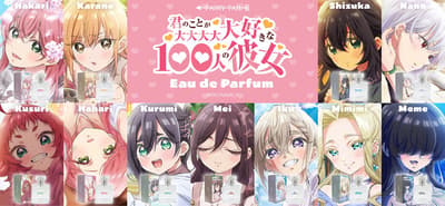 Anime TV The 100 Girlfriends Who Really, Really, Really, Really, Really Love You Hadirkan Koleksi Eau de Parfum untuk 11 Pacar