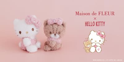 Maison de FLEUR 推出 Hello Kitty 與 Tiny Chum 波點緞帶絨毛吊飾