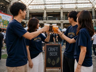 12 家精釀啤酒廠齊聚「MUGI FES Osaka Bay Tower 2026」，以啤酒、美食與音樂共同舉杯展望未來