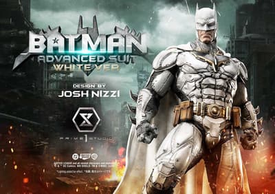 Josh Nizzi's Batman "Advanced Suit" Statue Returns in a White Version From Prime 1 Studio