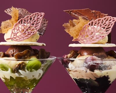 CHOCOLATIER PALET D'OR presenta su segundo Parfait Personalizable de Otoño con castañas, batata y uvas