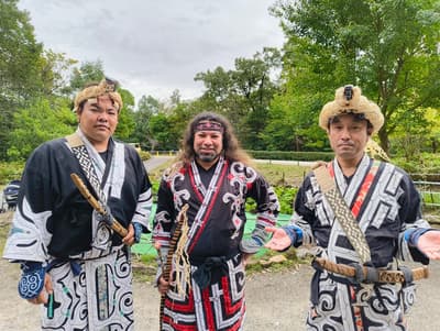 在爱知县犬山市的小世界户外博物馆举办阿伊努文化周——为期四天的阿伊努文化体验