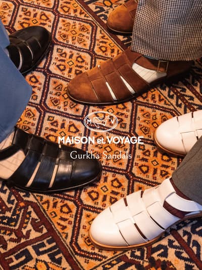 Maison et Voyage at Azabudai Hills Releases Original Gurkha Sandals Starting April 17