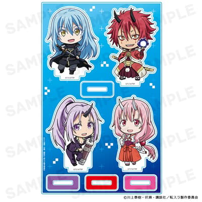 Ya disponibles para reserva los soportes acrílicos de personajes y el posavasos acrílico del anime "That Time I Got Reincarnated as a Slime"