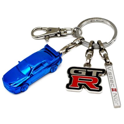限量版「Nissan Skyline GT-R (BNR34) 藍色」鑰匙圈 – 僅生產 5,000 個，樂天市場現已開放預購