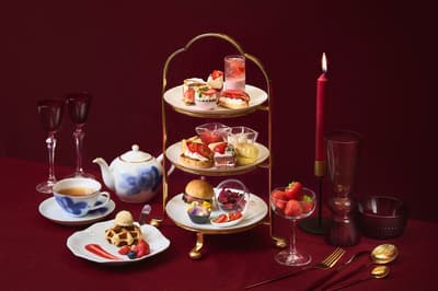 京都威斯汀都酒店推出草莓下午茶，包含九款精緻甜點