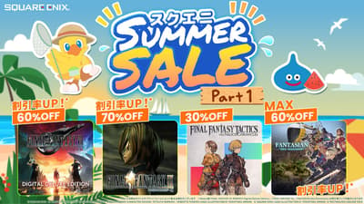 Square Enix SUMMER SALE Bagian 1 Hadirkan Diskon Lebih Besar untuk Seri Final Fantasy dan Lainnya