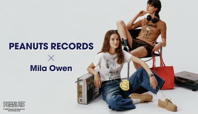 Mila Owen 首次與 Peanuts 聯名，推出 PEANUTS RECORDS 主題膠囊系列