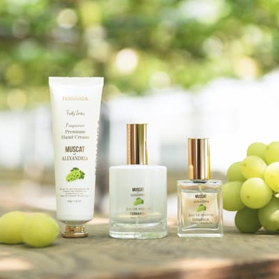 FERNANDA 推出使用岡山縣升級再造葡萄的 Muscat of Alexandria 香氛系列