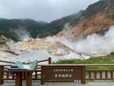 北海道的”登別溫泉”