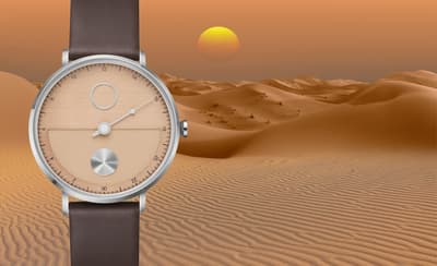 El reloj TACS "DAY AND NIGHT 38mm" muestra 24 horas con una sola manecilla y se lanza el 23 de octubre con colores exclusivos para Japón