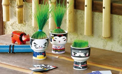 Growing Kit JAPAN เปลี่ยนสนามหญ้าให้เป็นทรงผมสำหรับฟิกเกอร์ซามูไร เกอิชา และนินจา