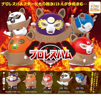 Figur Hamster Gulat "Korokore Pro Wrestling Ham" Hadir di Mesin Kapsul Mainan