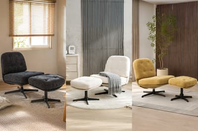 PONY Personal Chair with Ottoman Launches — Spacious Seat for Cross-Legged Sitting and Smooth 360° Rotation