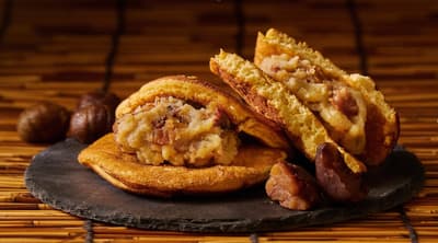 몬젠나카초 도라야마, 8월 한정 '쿠리쿠리 와구리 도라' 출시… 껍질째 넣은 밤으로 맛보는 초가을