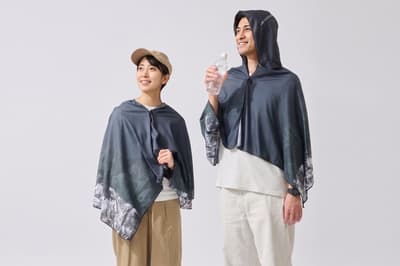 DARWING "아이스 드레이프" 쿨링 판초, 피부 온도 -15°C 하락 — 얼음이나 전기 없이도 OK