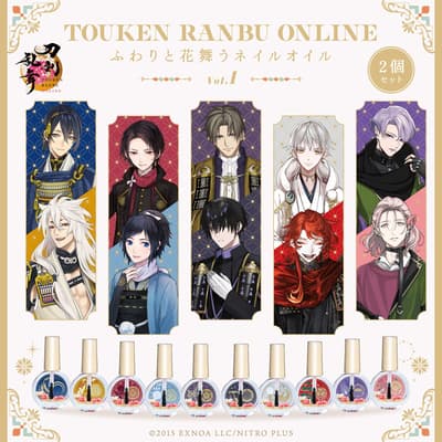 Touken Ranbu ONLINE "Softly Blooming Nail Oil" Debuts, Each Scent Inspired by a Sword Warrior