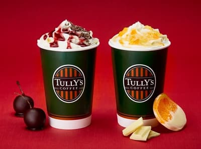 Tully’s Coffee 推出白色巧克力奧蘭久拿鐵和 &TEA 櫻桃 Bonbon 皇家奶茶，迎接情人節