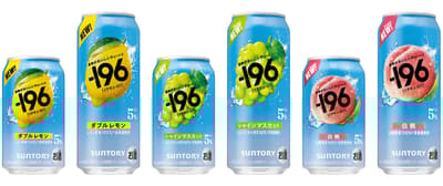 三得利 -196 (Minus One Ninety-Six) 重新推出三款经典水果チューハイ（Chu-hi）口味