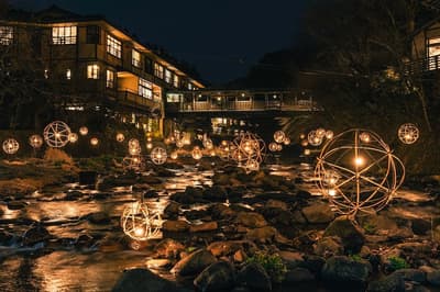 黑川温泉冬季传统“汤明”亮灯活动将于2025年12月20日开始