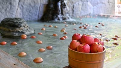 Fukuroda Onsen Omoide Romankan Brings Back Its Popular Apple Bath for a New Apple Event From October 1, 2026