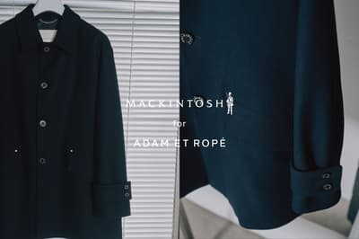매킨토시(MACKINTOSH)와 아담 에 로페(ADAM ET ROPE')가 선보이는 깔끔하고 단정한 길이감의 세련된 숏 코트