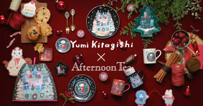 Afternoon Tea LIVING y la ilustradora Yumi Kitagishi lanzan su segunda colaboración, una colección navideña, el 28 de octubre