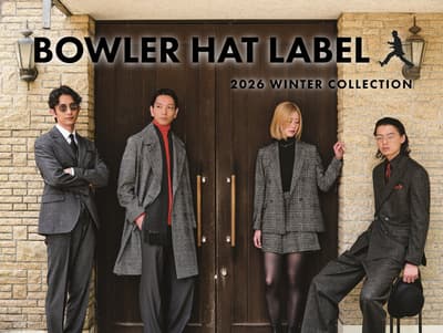 La nueva marca de TAKEO KIKUCHI, BOWLER HAT LABEL, presenta su colección de invierno 2026 en línea el 23 de octubre